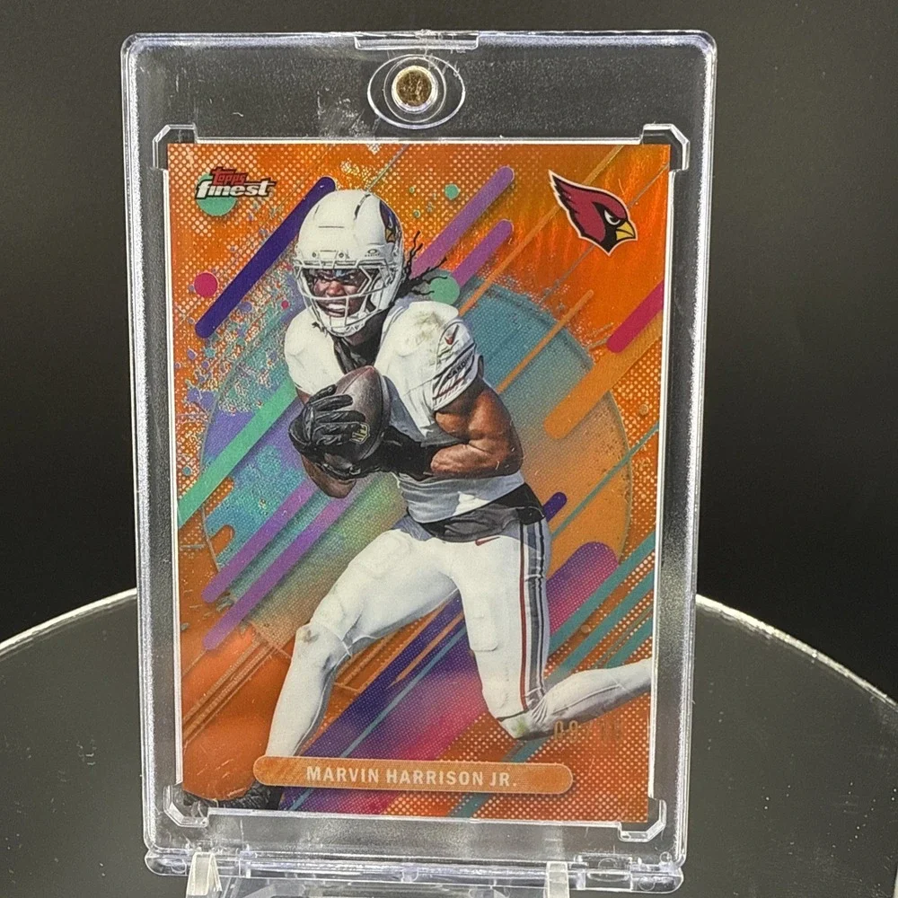 Marvin Harrison Jr 2025 Finest Oil Spill SSP /Case Hit Cardinals Casehit